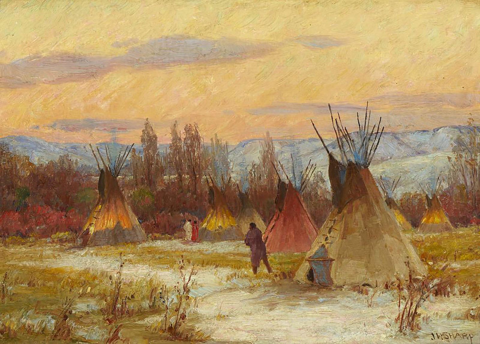 Crow Camp at Evening